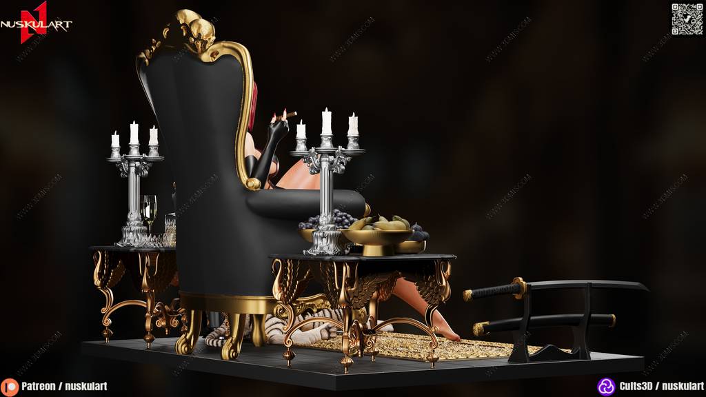 P站图纸印象馆 Nuskul Art 吸血莱恩 莱恩 Nuskul Art 吸血莱恩 莱恩