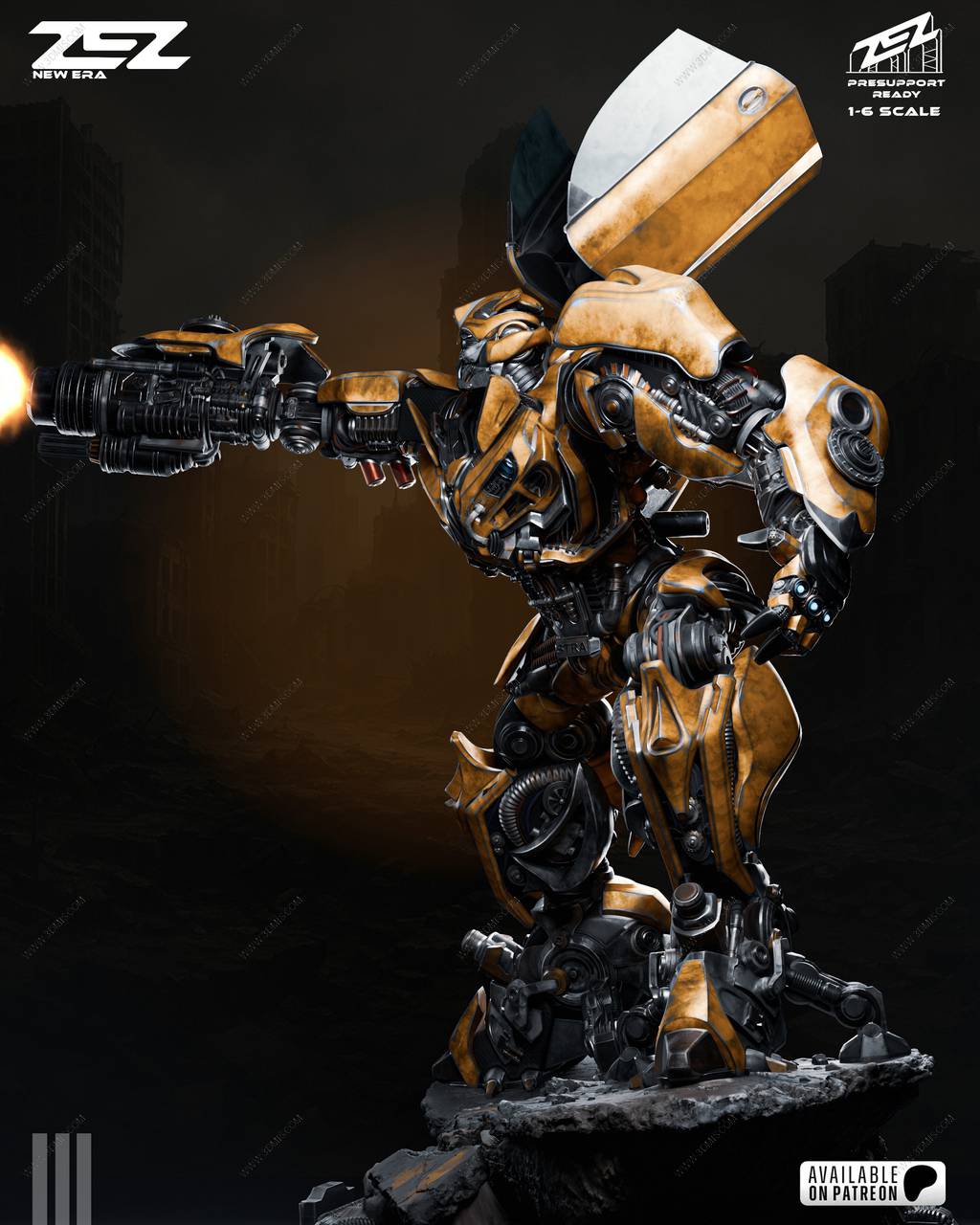 P站图纸印象馆 ZEZ STUDIOS 变形金钢 大黄锋 ZEZ STUDIOS 变形金钢 大黄锋