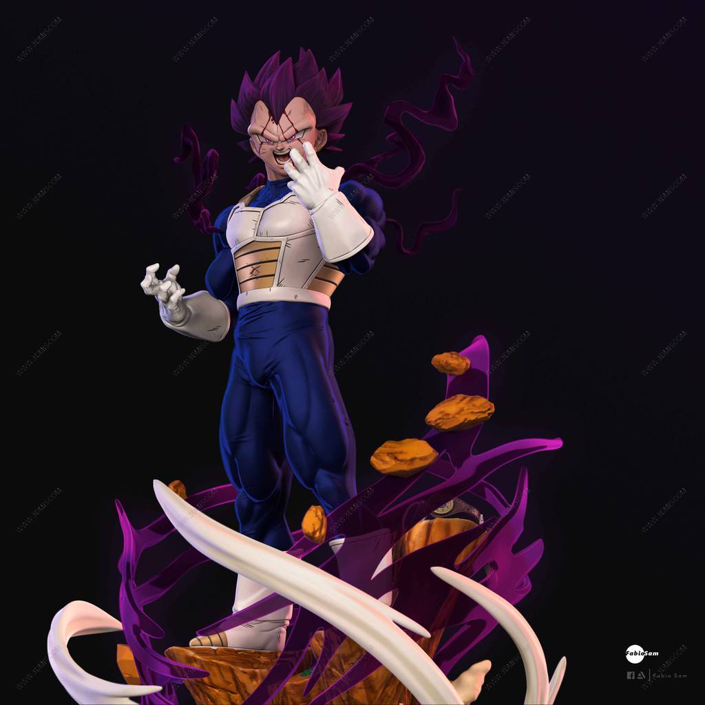 P站图纸印象馆 龙珠 超级赛亚人贝吉塔 龙珠 超级赛亚人贝吉塔