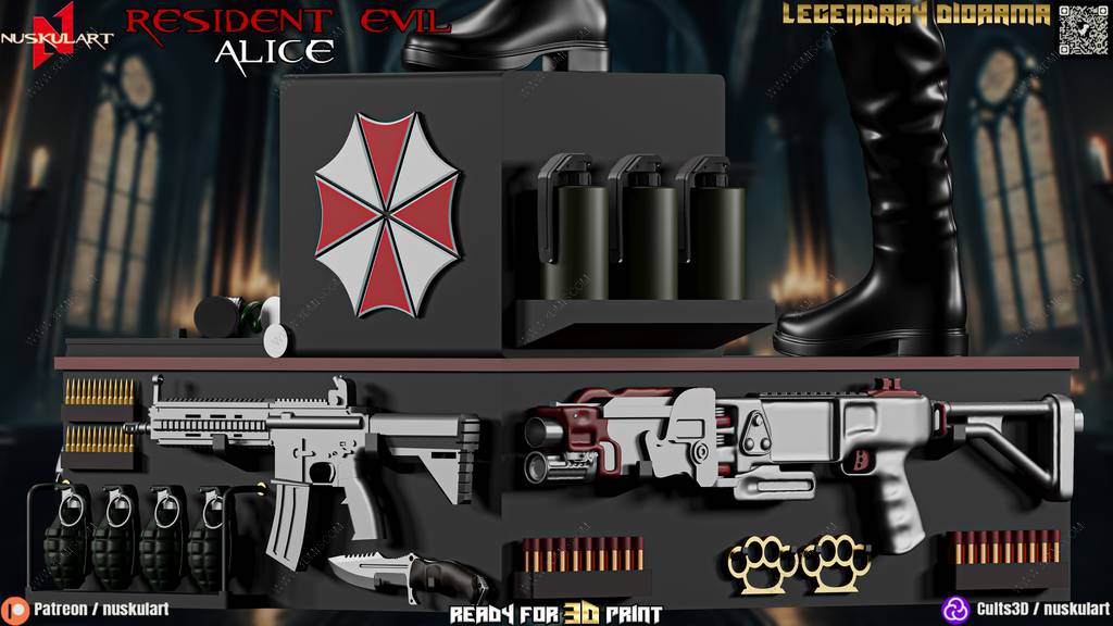 P站图纸印象馆 Nuskul Art 生化危机 爱丽丝 Nuskul Art 生化危机 爱丽丝