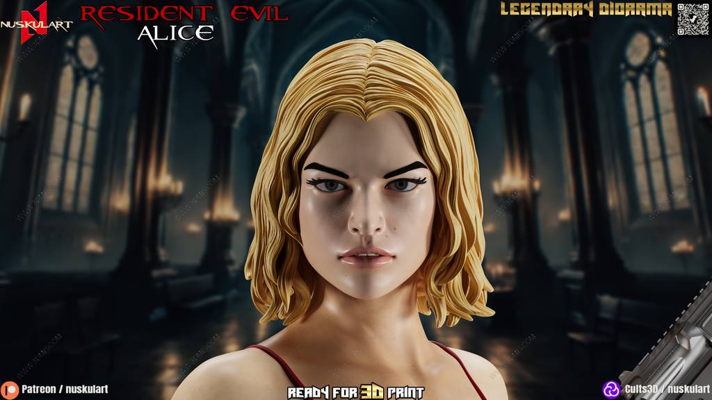 P站图纸印象馆 Nuskul Art 生化危机 爱丽丝 Nuskul Art 生化危机 爱丽丝