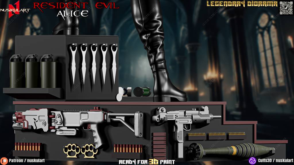 P站图纸印象馆 Nuskul Art 生化危机 爱丽丝 Nuskul Art 生化危机 爱丽丝