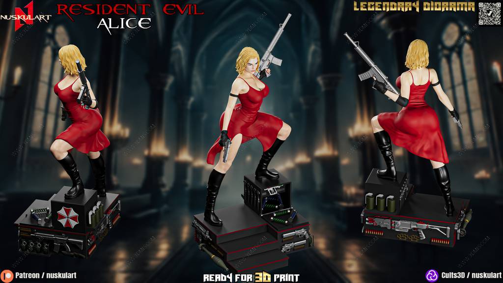 P站图纸印象馆 Nuskul Art 生化危机 爱丽丝 Nuskul Art 生化危机 爱丽丝