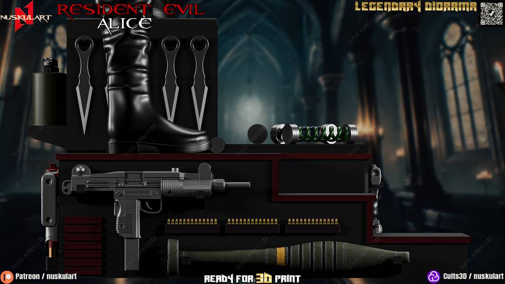 P站图纸印象馆 Nuskul Art 生化危机 爱丽丝 Nuskul Art 生化危机 爱丽丝