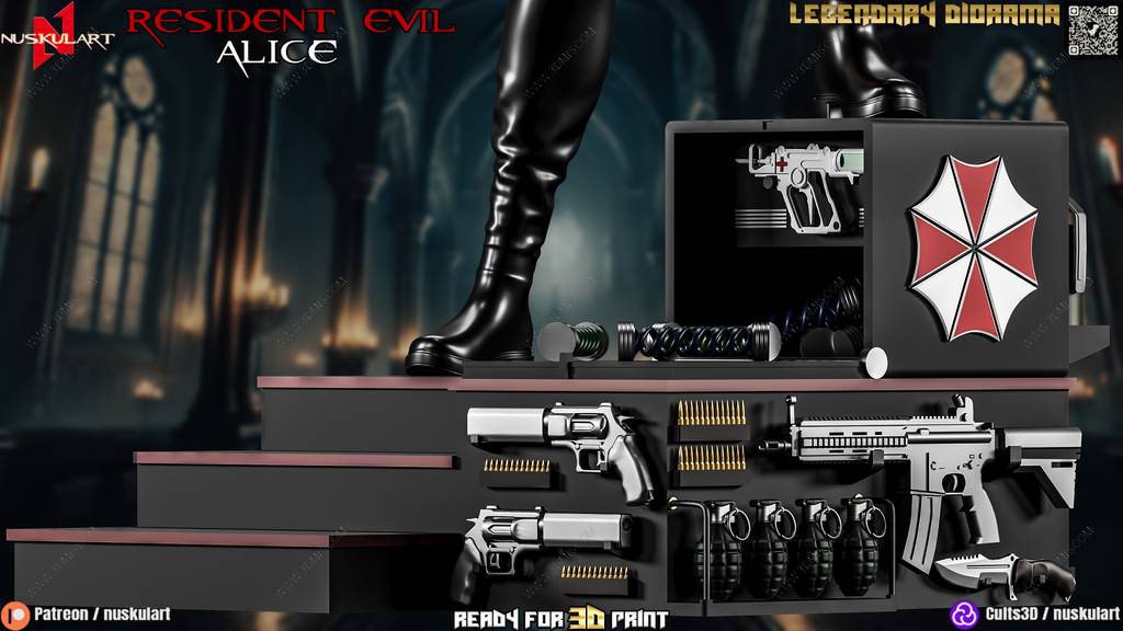 P站图纸印象馆 Nuskul Art 生化危机 爱丽丝 Nuskul Art 生化危机 爱丽丝