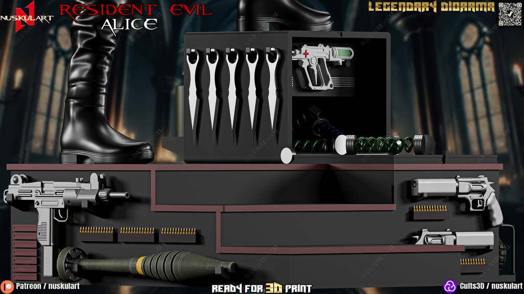 P站图纸印象馆 Nuskul Art 生化危机 爱丽丝 Nuskul Art 生化危机 爱丽丝