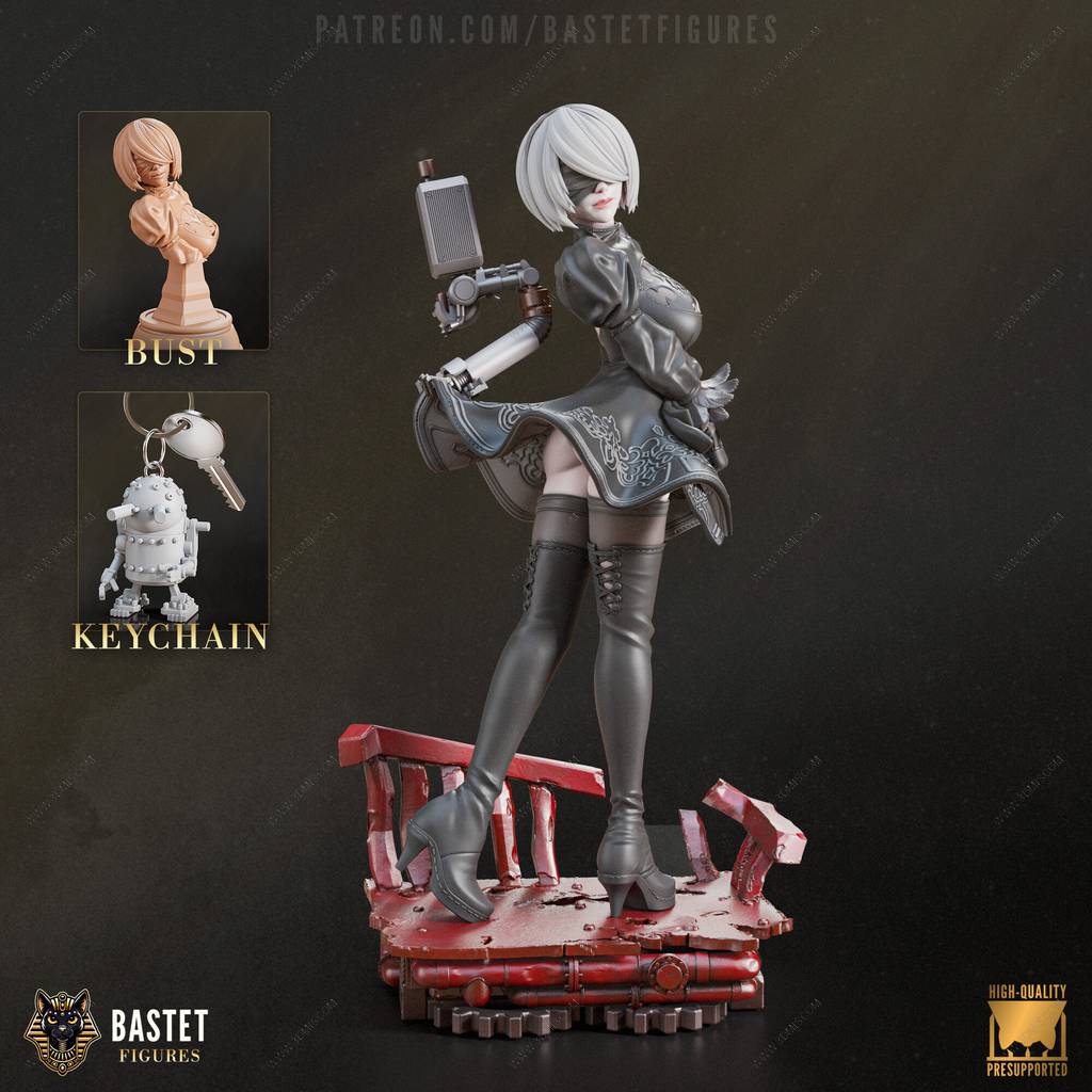 P站图纸印象馆 Bastet Figures 尼尔:机械纪元 尤尔哈2B Bastet Figures 尼尔:机械纪元 尤尔哈2B