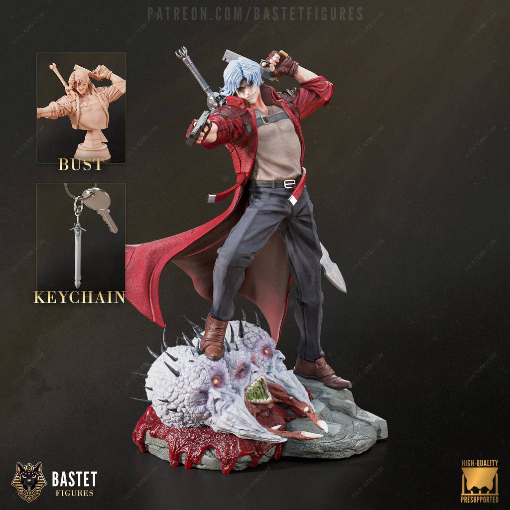 P站图纸印象馆 Bastet Figures 鬼泣 但丁 Bastet Figures 鬼泣 但丁