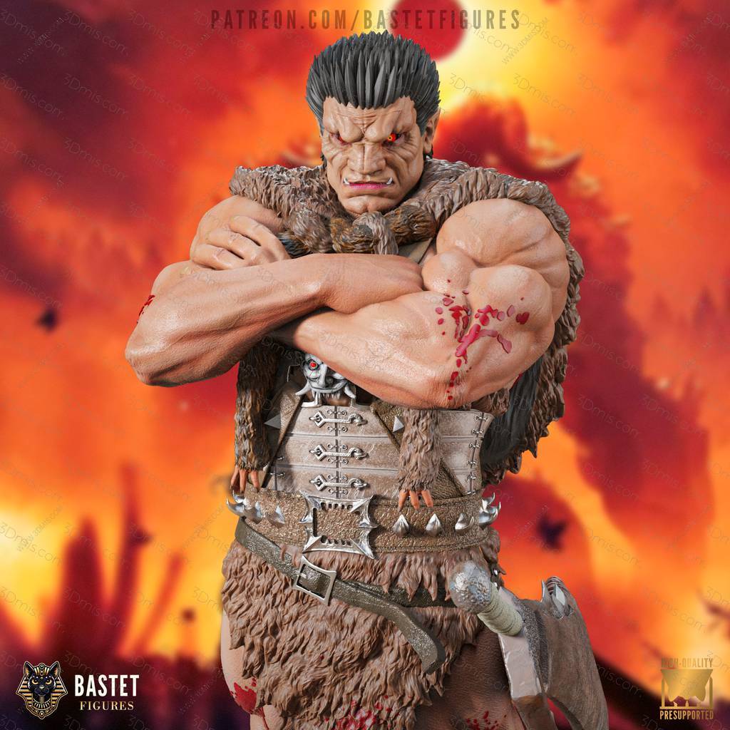 P站图纸印象馆 Bastet Figures 剑风传奇 左德 Bastet Figures 剑风传奇 左德