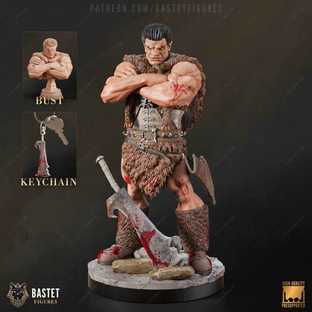 P站图纸印象馆 Bastet Figures 剑风传奇 左德 Bastet Figures 剑风传奇 左德