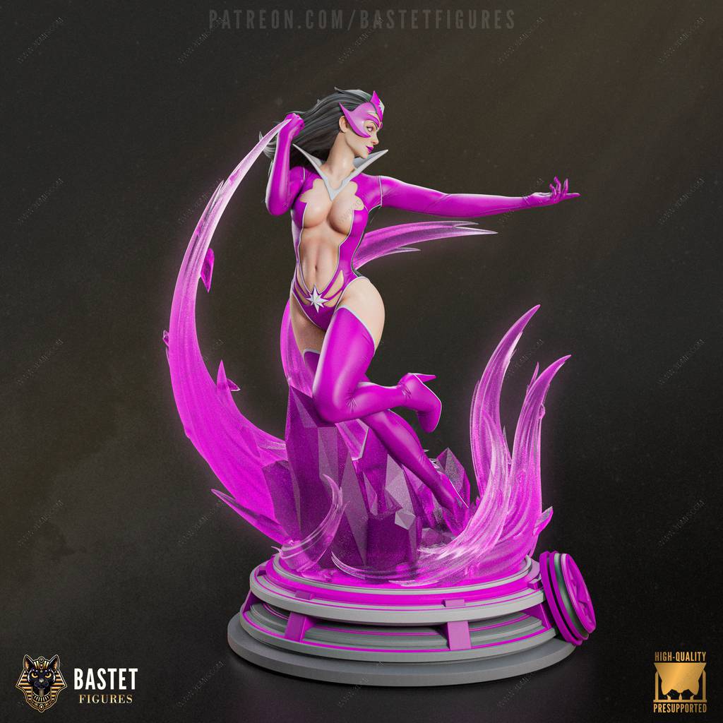 P站图纸印象馆 Bastet Figures DC漫画 星蓝姬 Bastet Figures DC漫画 星蓝姬