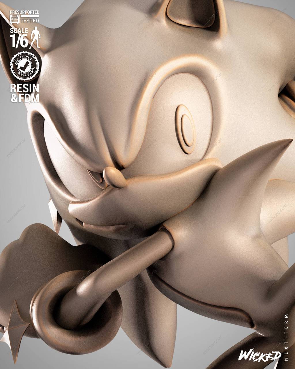 P站图纸印象馆 3DWicked 刺猬索尼克 索尼克 3DWicked 刺猬索尼克 索尼克