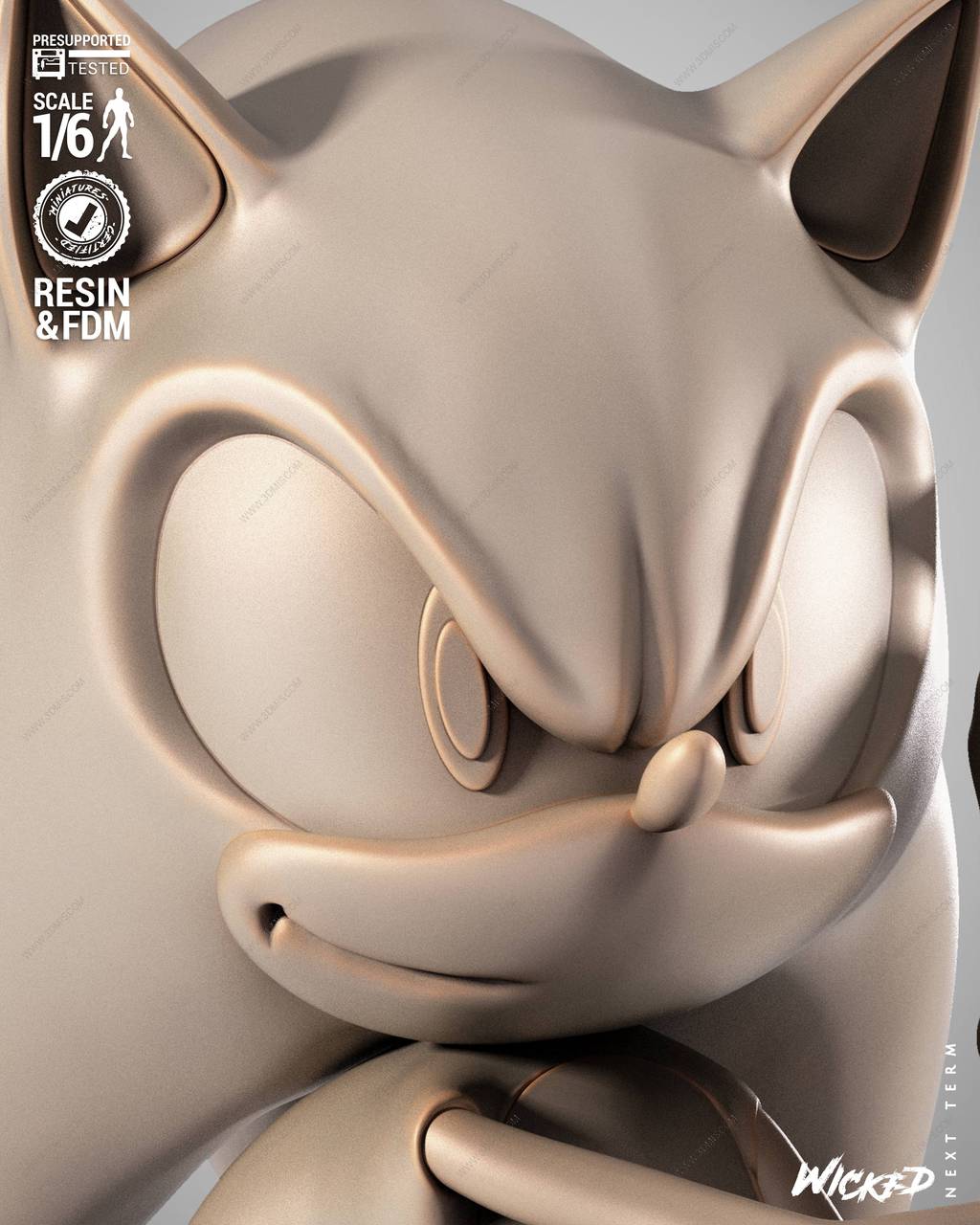 P站图纸印象馆 3DWicked 刺猬索尼克 索尼克 3DWicked 刺猬索尼克 索尼克