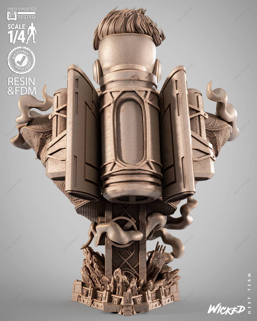 P站图纸印象馆 3DWicked 漫威 火人 3DWicked 漫威 火人