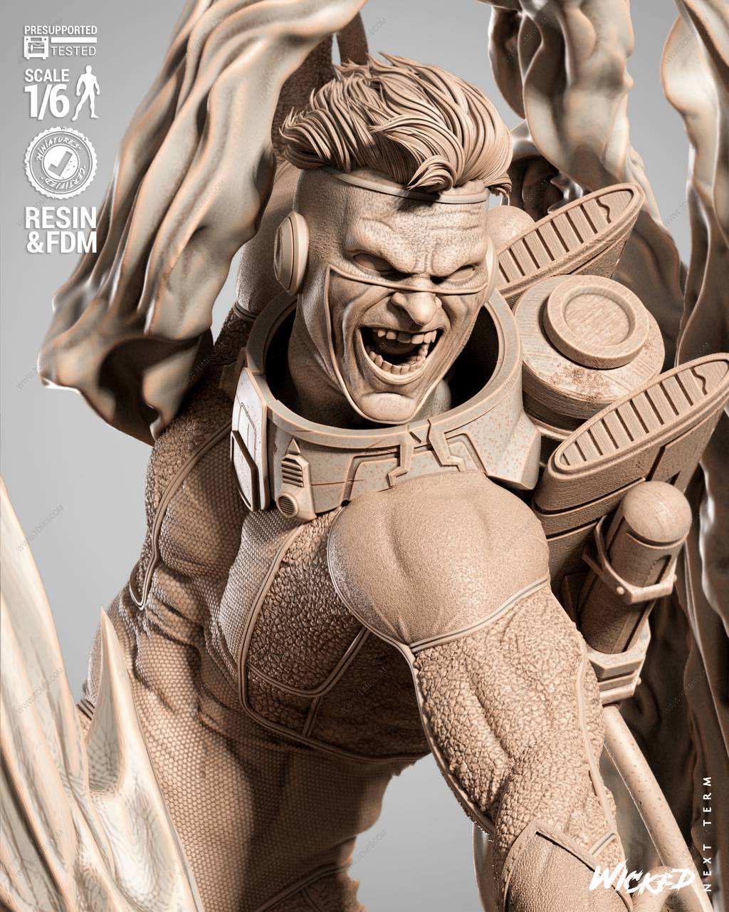 P站图纸印象馆 3DWicked 漫威 火人 3DWicked 漫威 火人