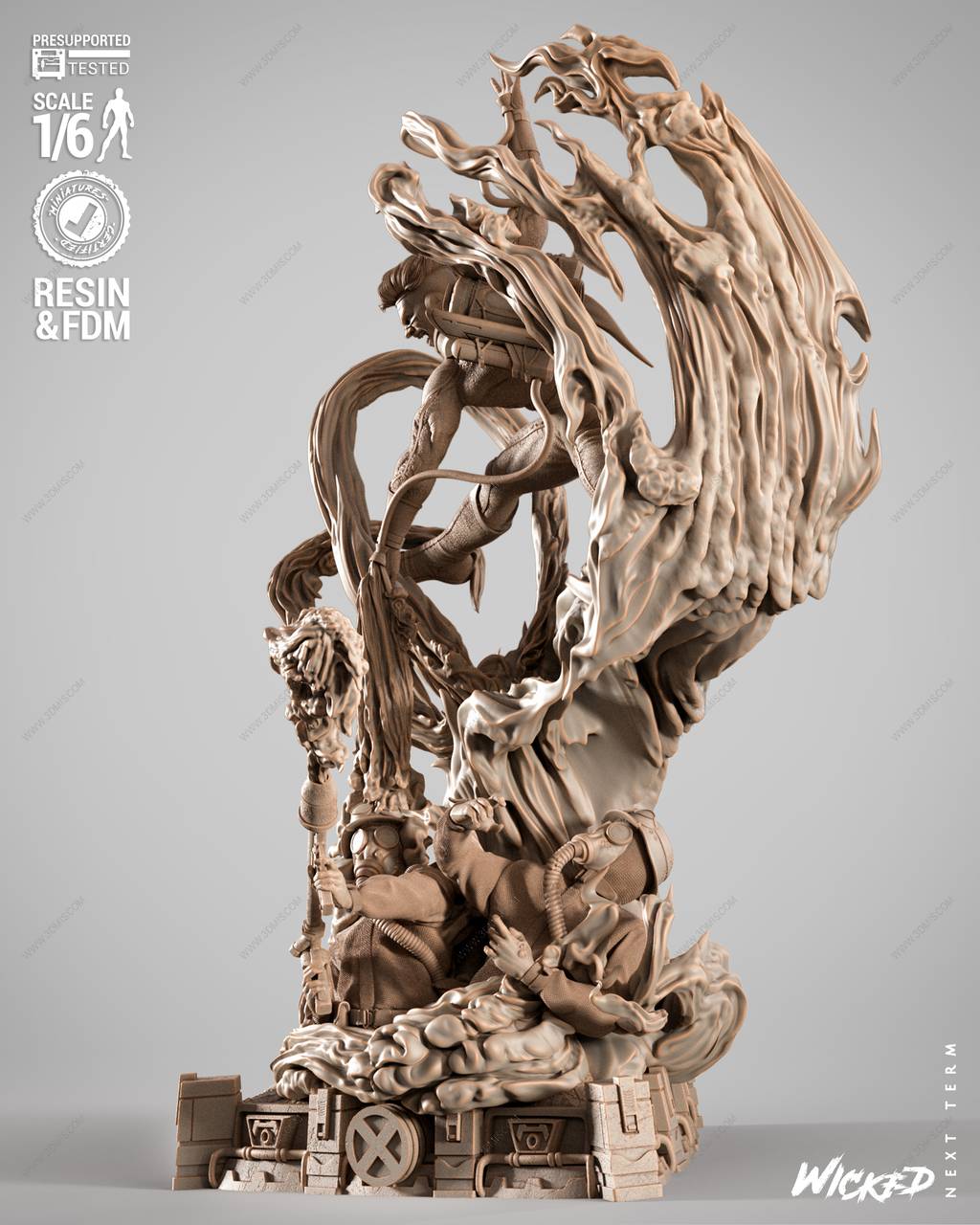 P站图纸印象馆 3DWicked 漫威 火人 3DWicked 漫威 火人