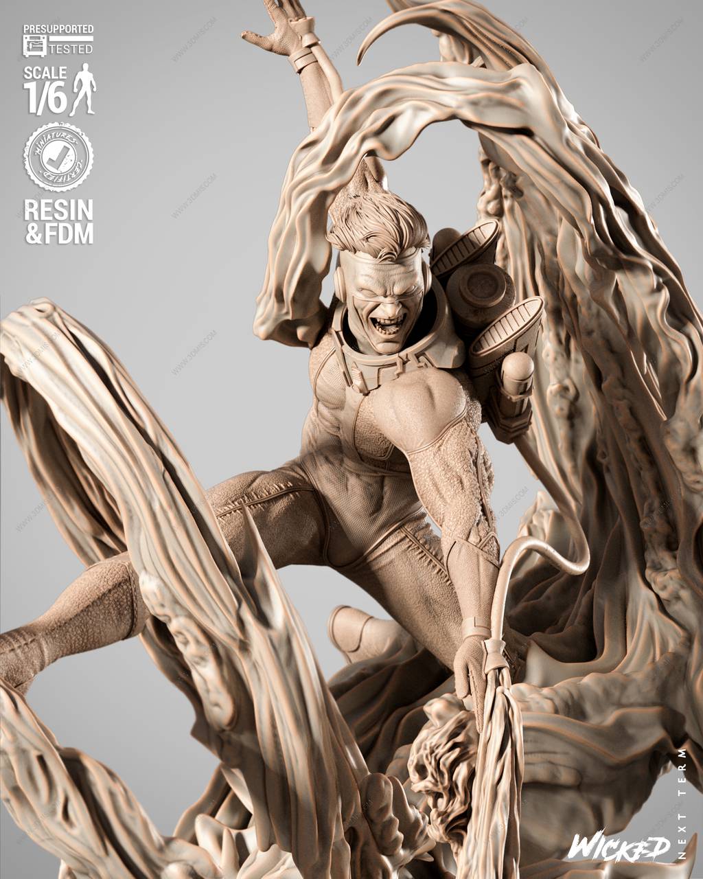 P站图纸印象馆 3DWicked 漫威 火人 3DWicked 漫威 火人