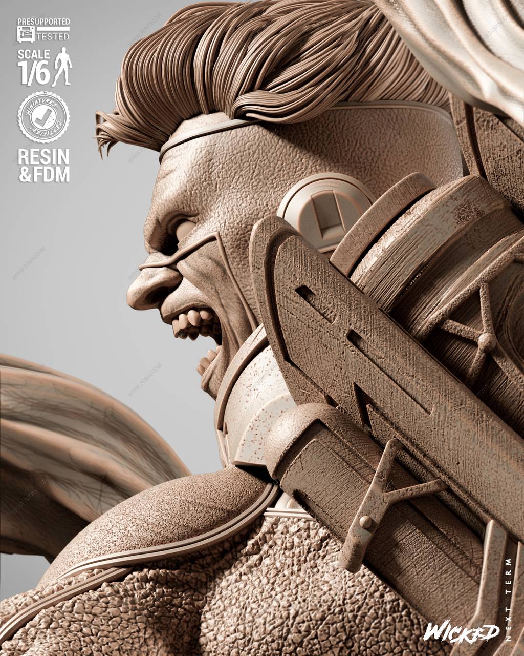 P站图纸印象馆 3DWicked 漫威 火人 3DWicked 漫威 火人