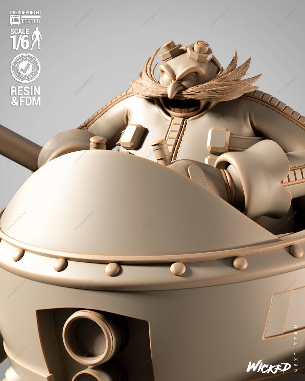 P站图纸印象馆 3DWicked 刺猬索尼克 蛋头博士 3DWicked 刺猬索尼克 蛋头博士