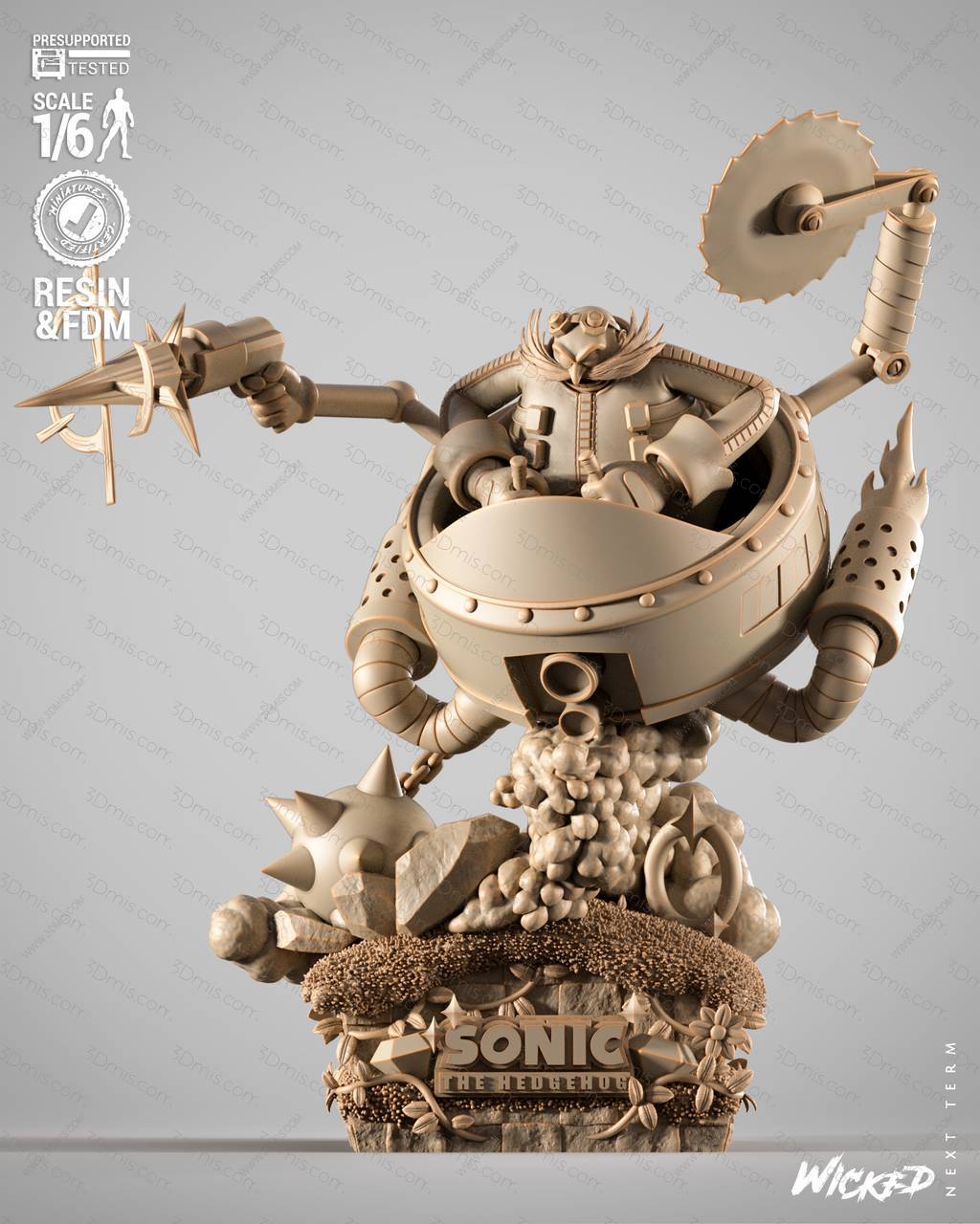 3DWicked 刺猬索尼克 蛋头博士