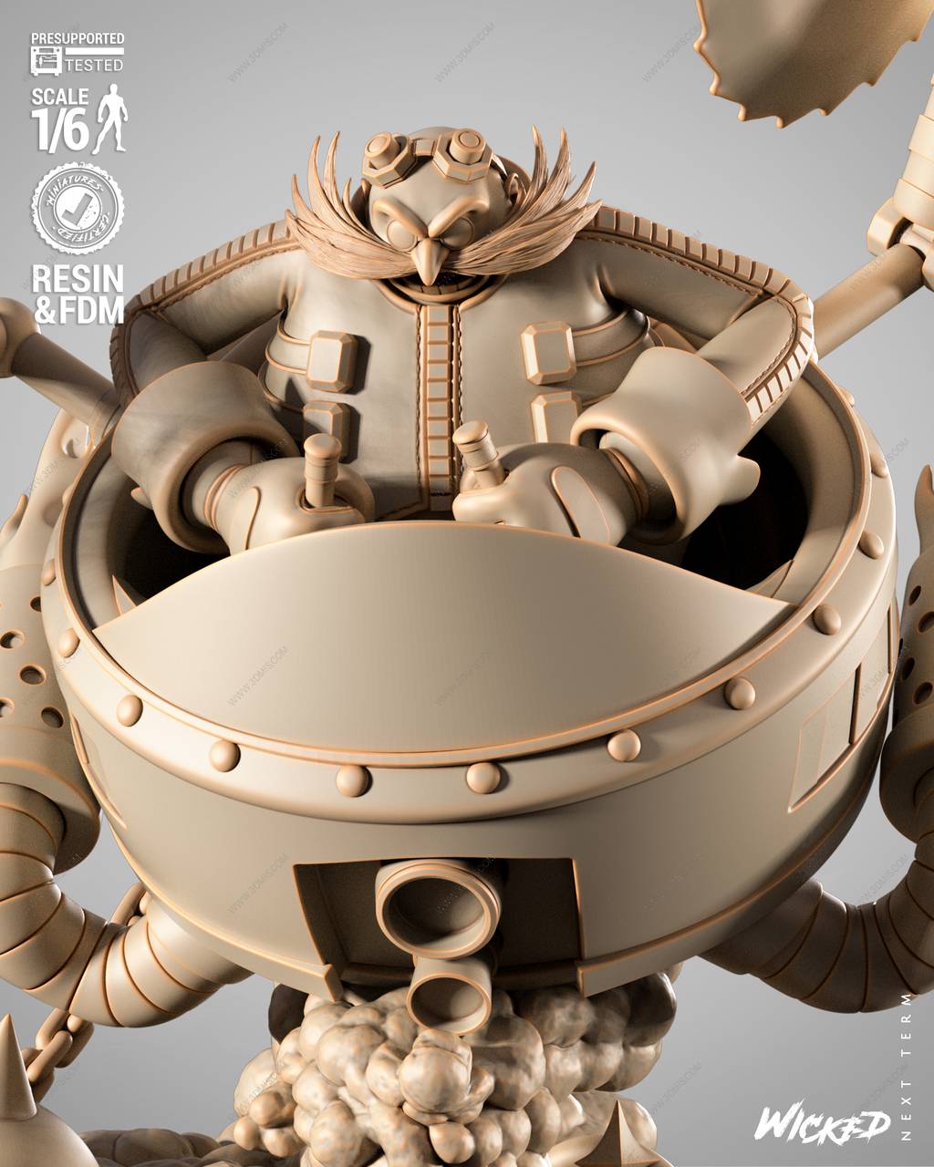 P站图纸印象馆 3DWicked 刺猬索尼克 蛋头博士 3DWicked 刺猬索尼克 蛋头博士