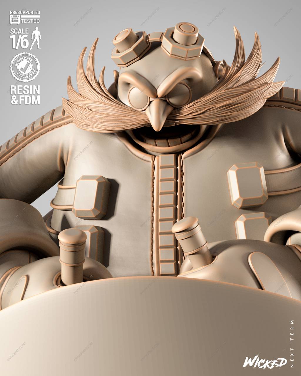 P站图纸印象馆 3DWicked 刺猬索尼克 蛋头博士 3DWicked 刺猬索尼克 蛋头博士