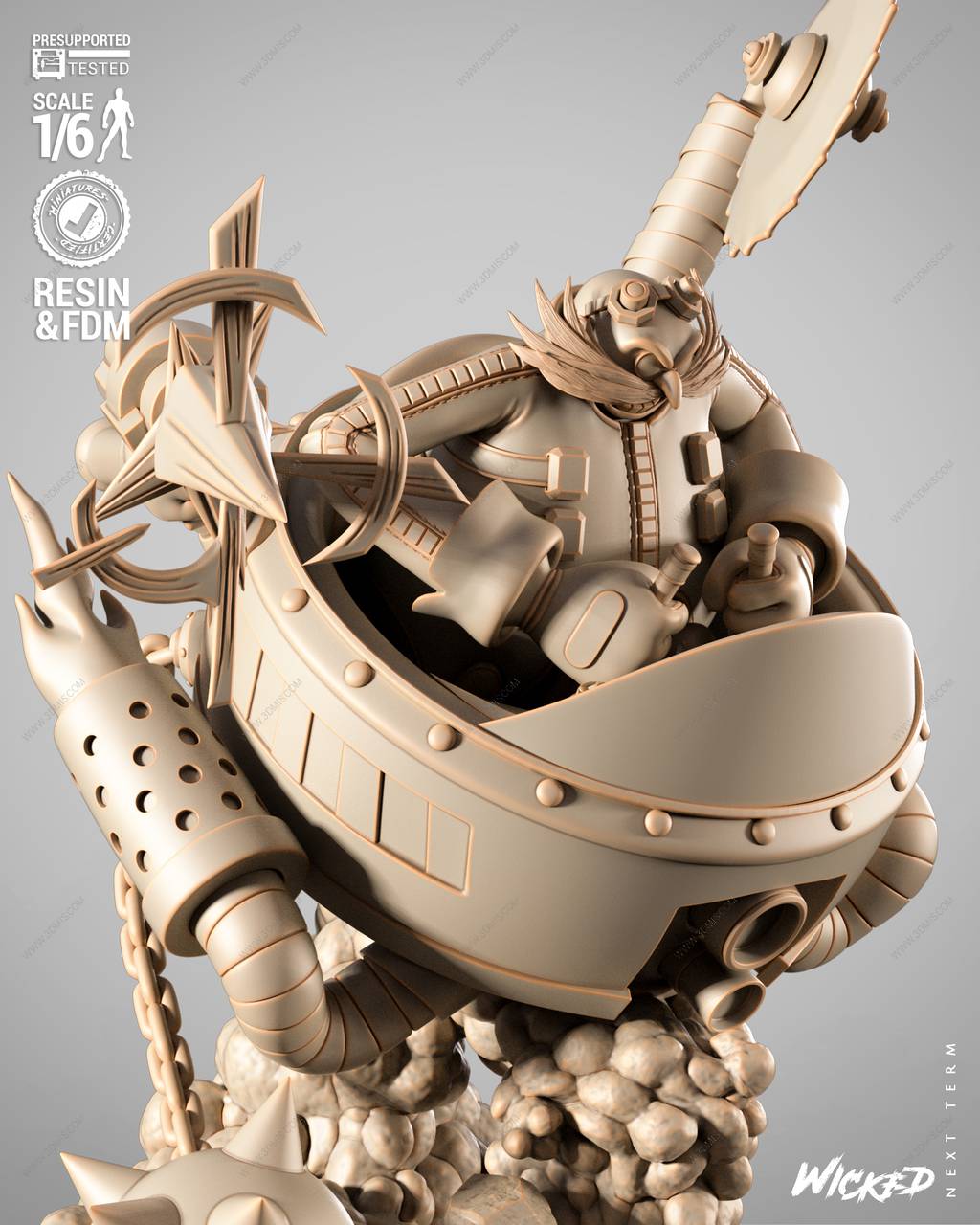 P站图纸印象馆 3DWicked 刺猬索尼克 蛋头博士 3DWicked 刺猬索尼克 蛋头博士