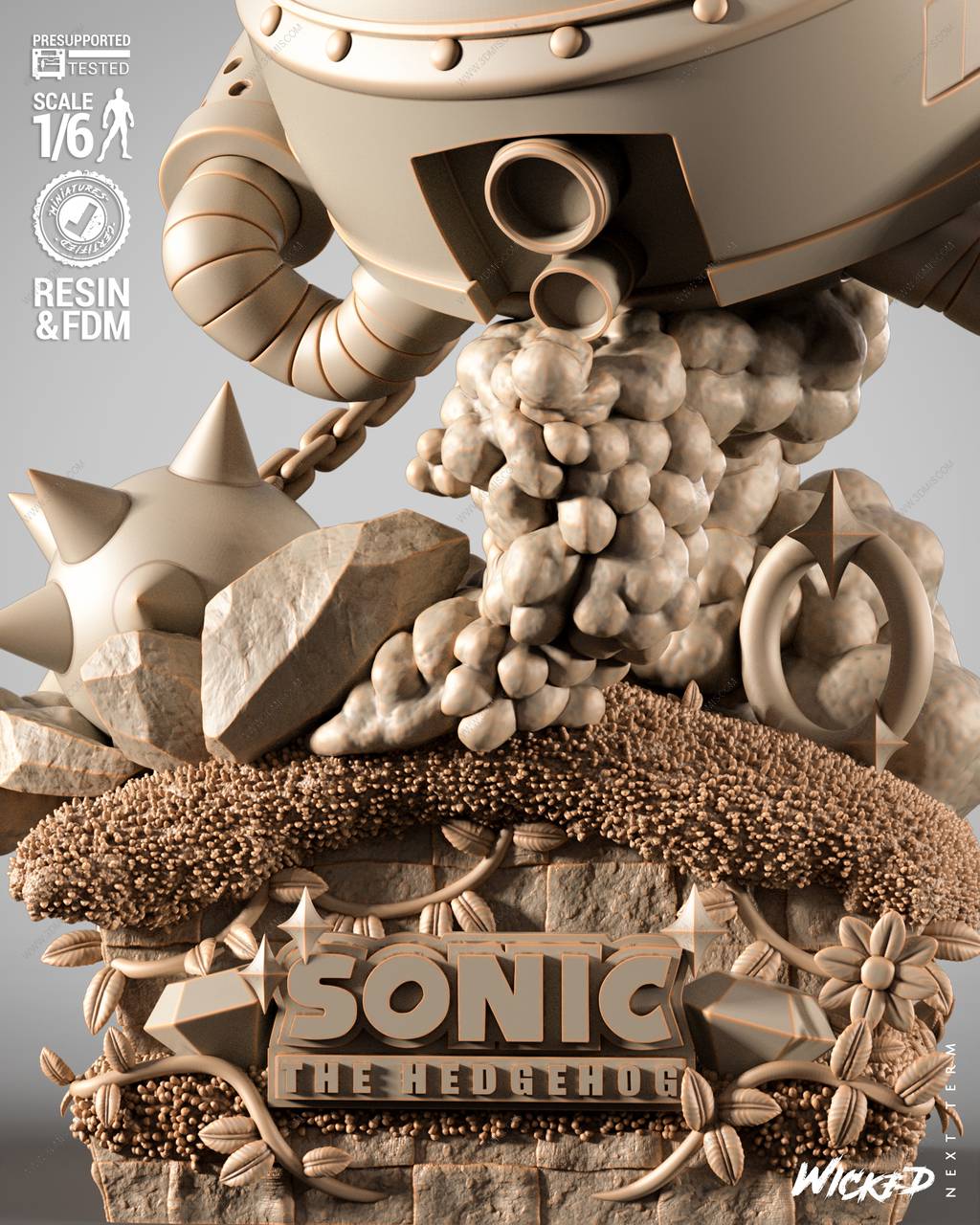 P站图纸印象馆 3DWicked 刺猬索尼克 蛋头博士 3DWicked 刺猬索尼克 蛋头博士