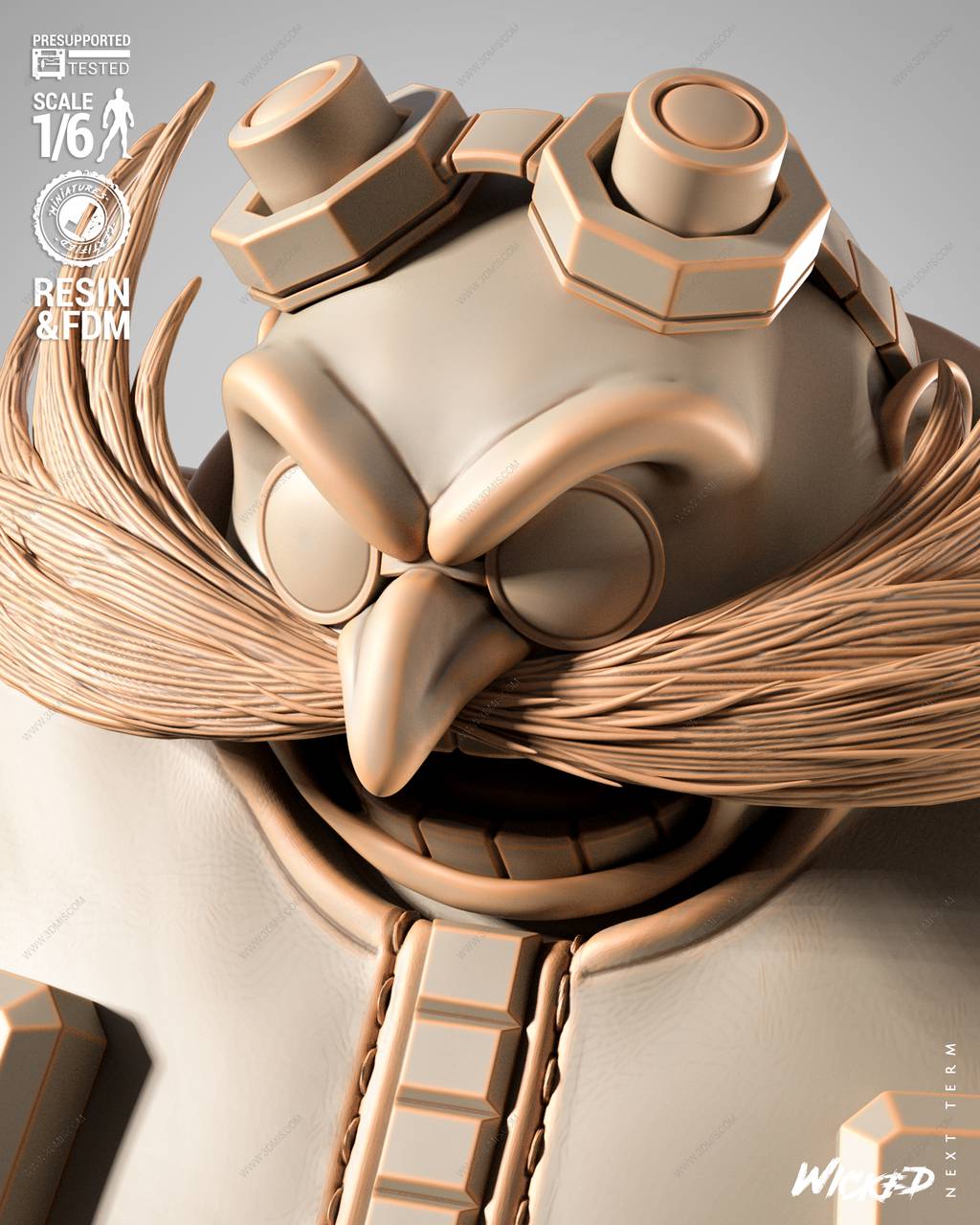 P站图纸印象馆 3DWicked 刺猬索尼克 蛋头博士 3DWicked 刺猬索尼克 蛋头博士