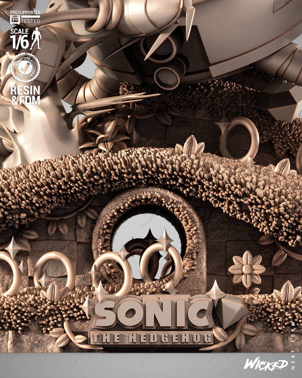 P站图纸印象馆 3DWicked 刺猬索尼克 3DWicked 刺猬索尼克