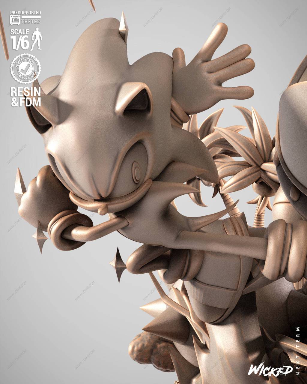 P站图纸印象馆 3DWicked 刺猬索尼克 3DWicked 刺猬索尼克