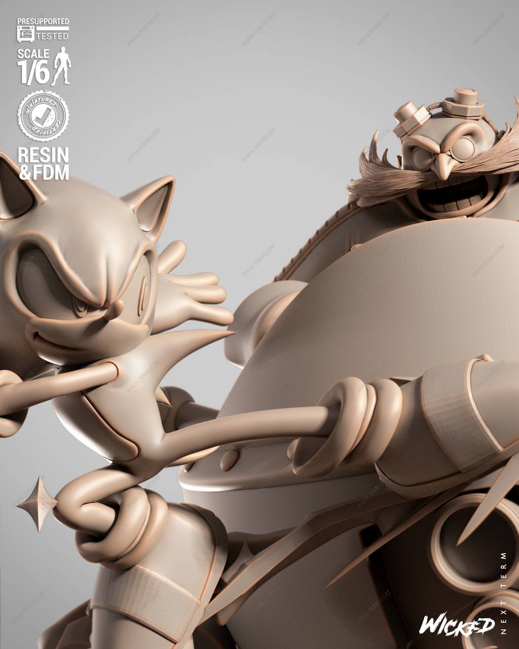 P站图纸印象馆 3DWicked 刺猬索尼克 3DWicked 刺猬索尼克