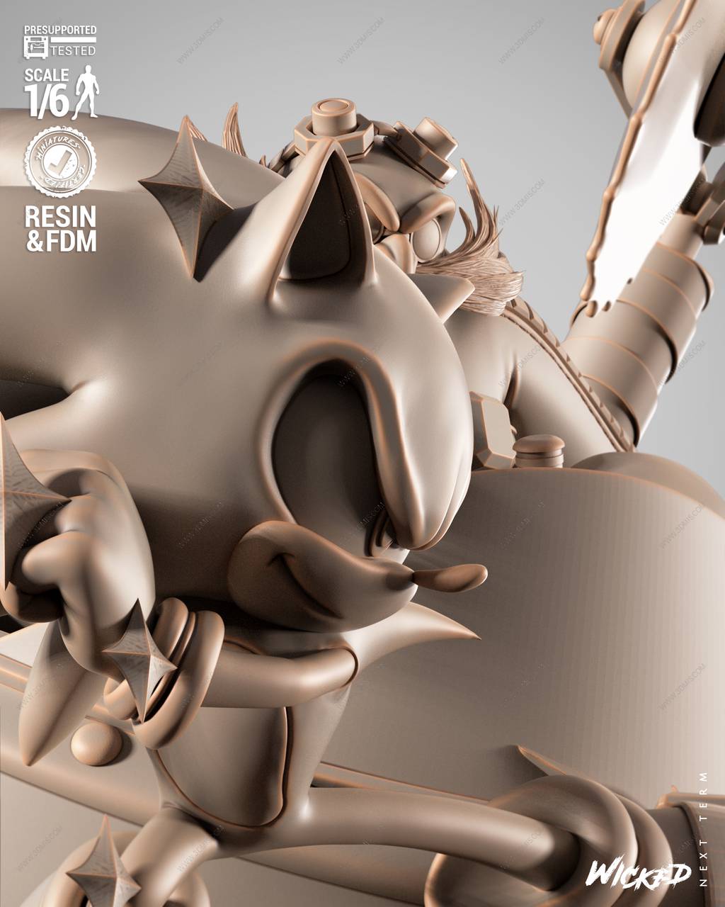 P站图纸印象馆 3DWicked 刺猬索尼克 3DWicked 刺猬索尼克