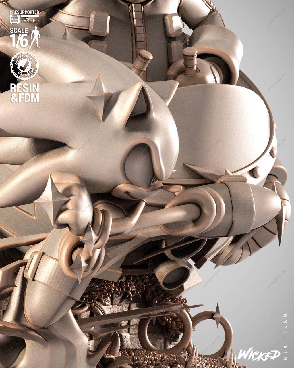 P站图纸印象馆 3DWicked 刺猬索尼克 3DWicked 刺猬索尼克