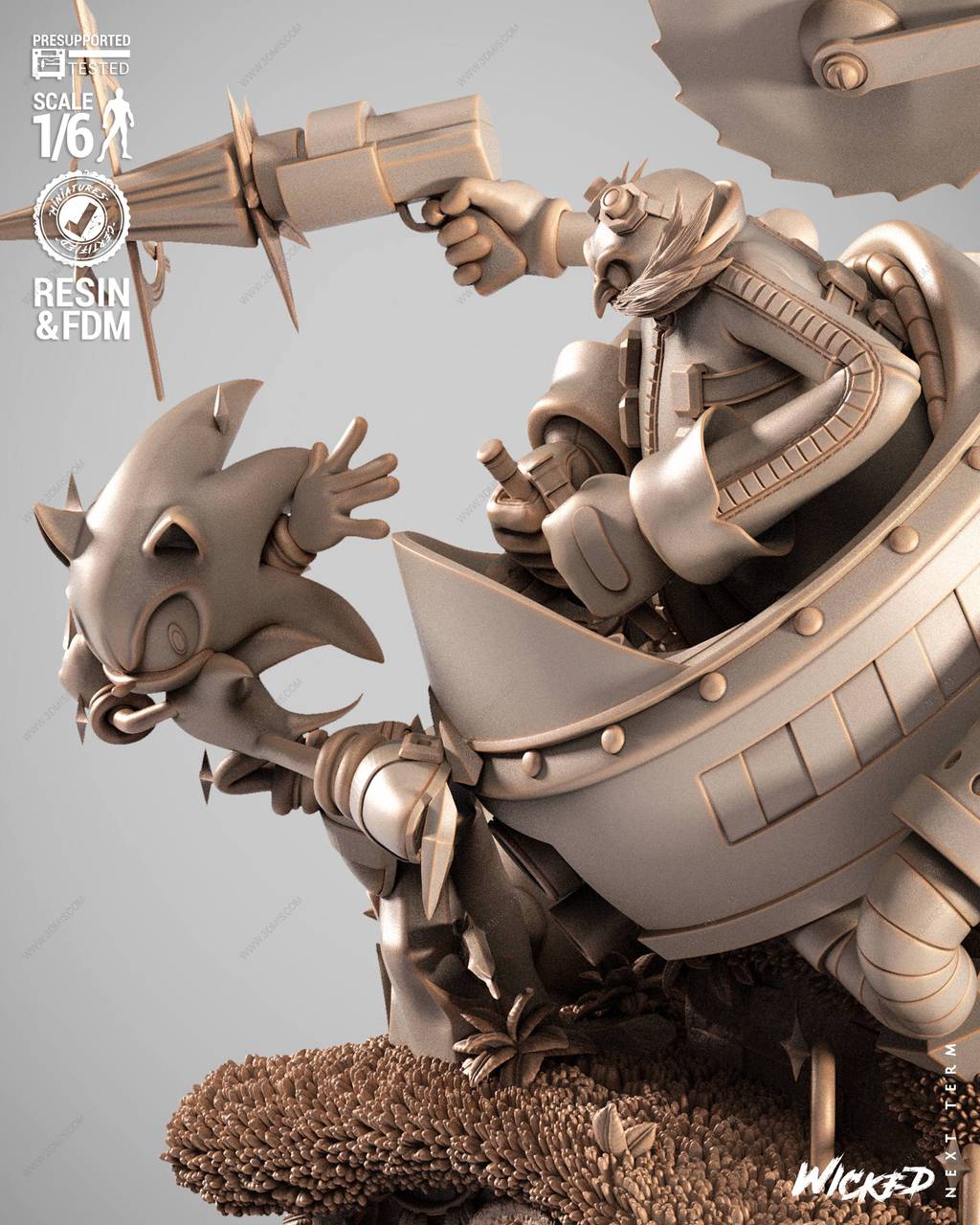 P站图纸印象馆 3DWicked 刺猬索尼克 3DWicked 刺猬索尼克