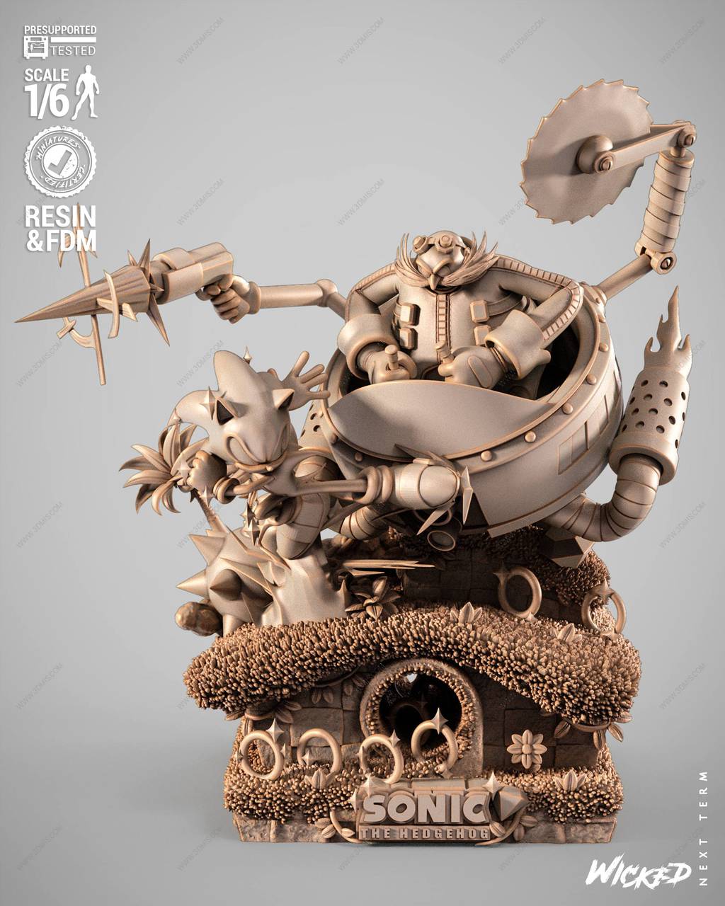 P站图纸印象馆 3DWicked 刺猬索尼克 3DWicked 刺猬索尼克