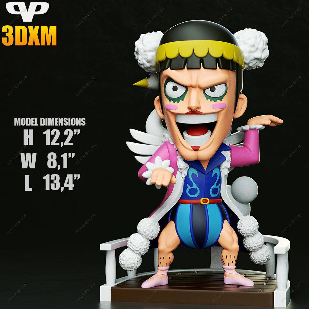 P站图纸印象馆 Chibi STL 海贼王 冯·克雷 Chibi STL 海贼王 冯·克雷