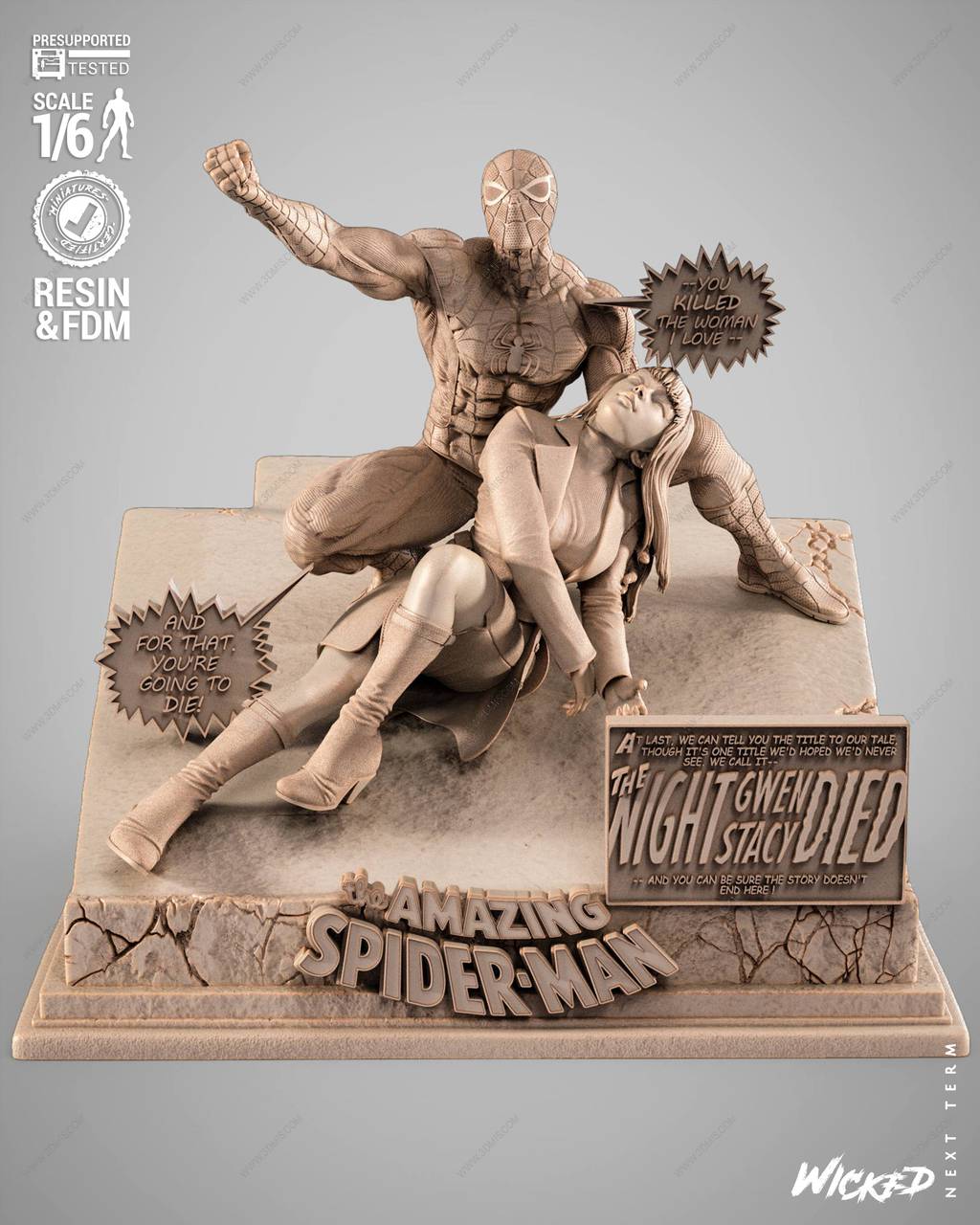 P站图纸印象馆 3DWicked 漫威 蜘蛛侠和格温·斯黛西 3DWicked 漫威 蜘蛛侠和格温·斯黛西