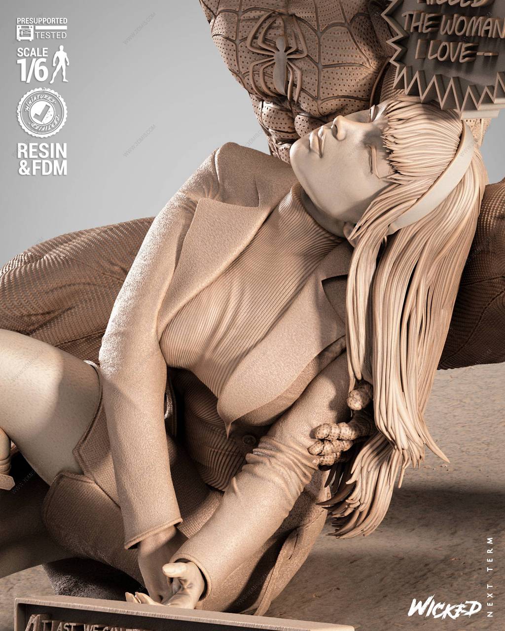 P站图纸印象馆 3DWicked 漫威 蜘蛛侠和格温·斯黛西 3DWicked 漫威 蜘蛛侠和格温·斯黛西