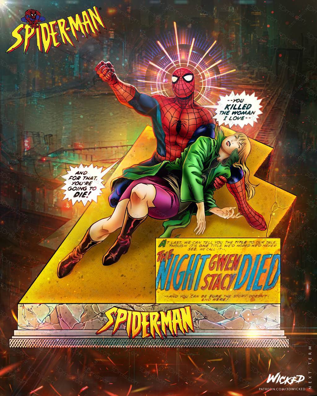 P站图纸印象馆 3DWicked 漫威 蜘蛛侠和格温·斯黛西 3DWicked 漫威 蜘蛛侠和格温·斯黛西