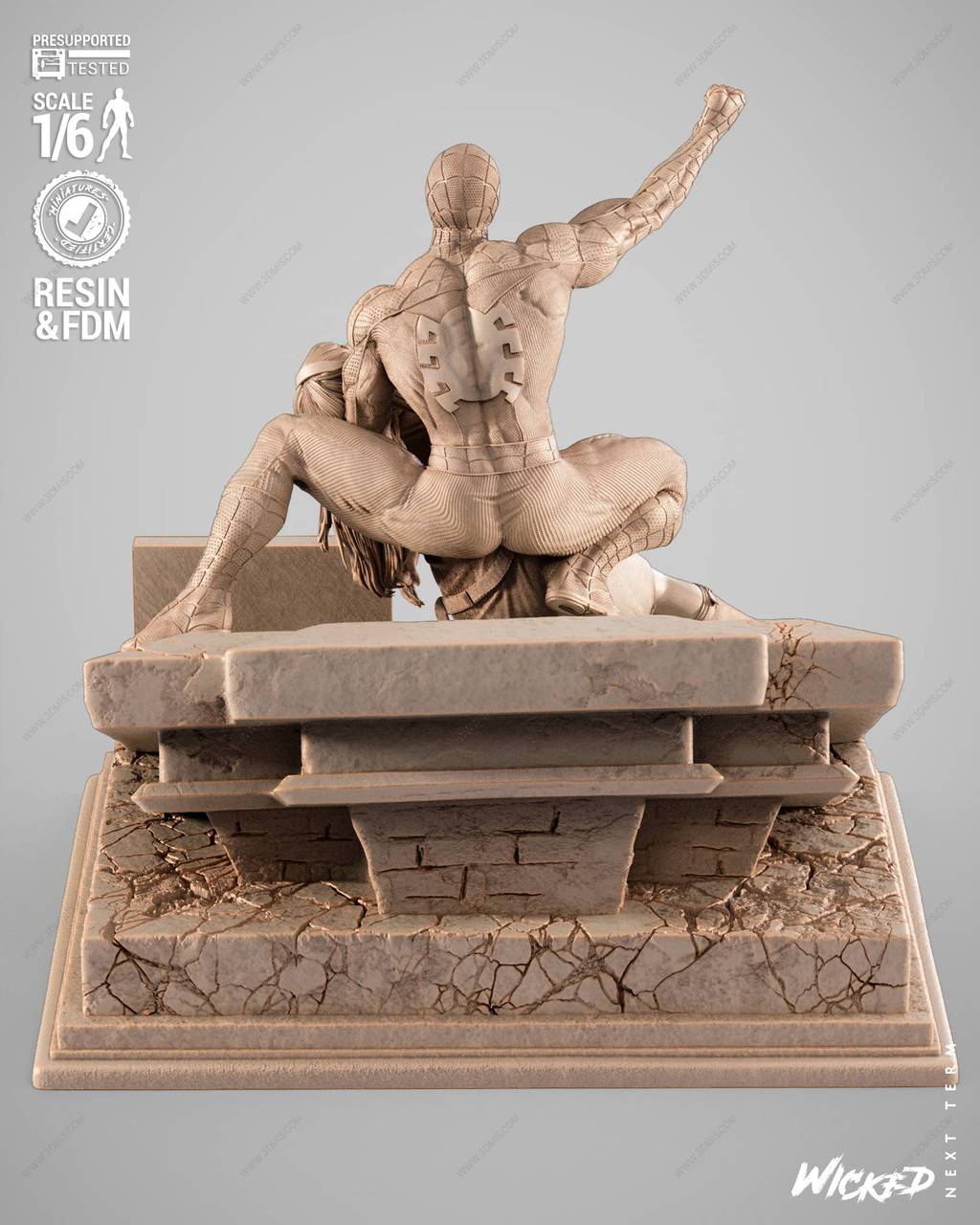 P站图纸印象馆 3DWicked 漫威 蜘蛛侠和格温·斯黛西 3DWicked 漫威 蜘蛛侠和格温·斯黛西