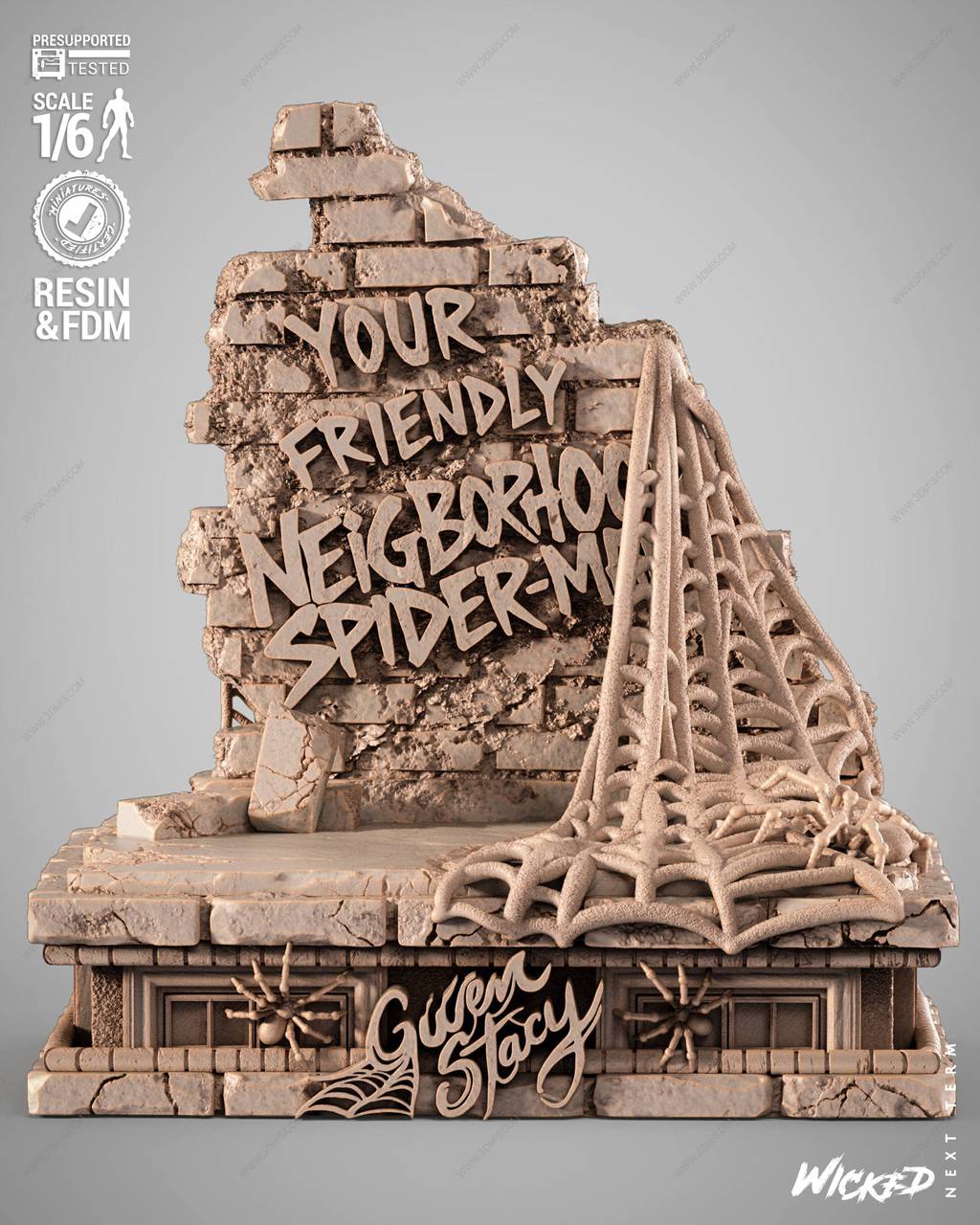 P站图纸印象馆 3DWicked 漫威 格温·斯黛西 3DWicked 漫威 格温·斯黛西