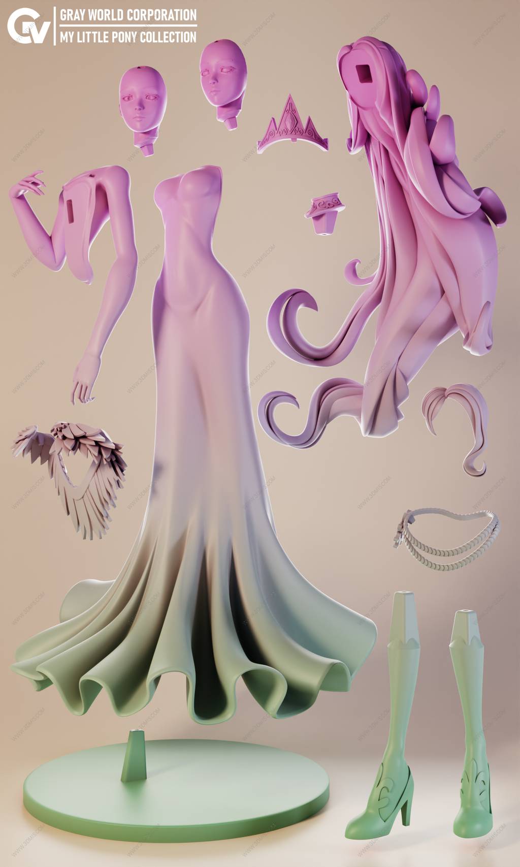 P站图纸印象馆 GrayWorld 小马宝莉 宇宙公主 GrayWorld 小马宝莉 宇宙公主