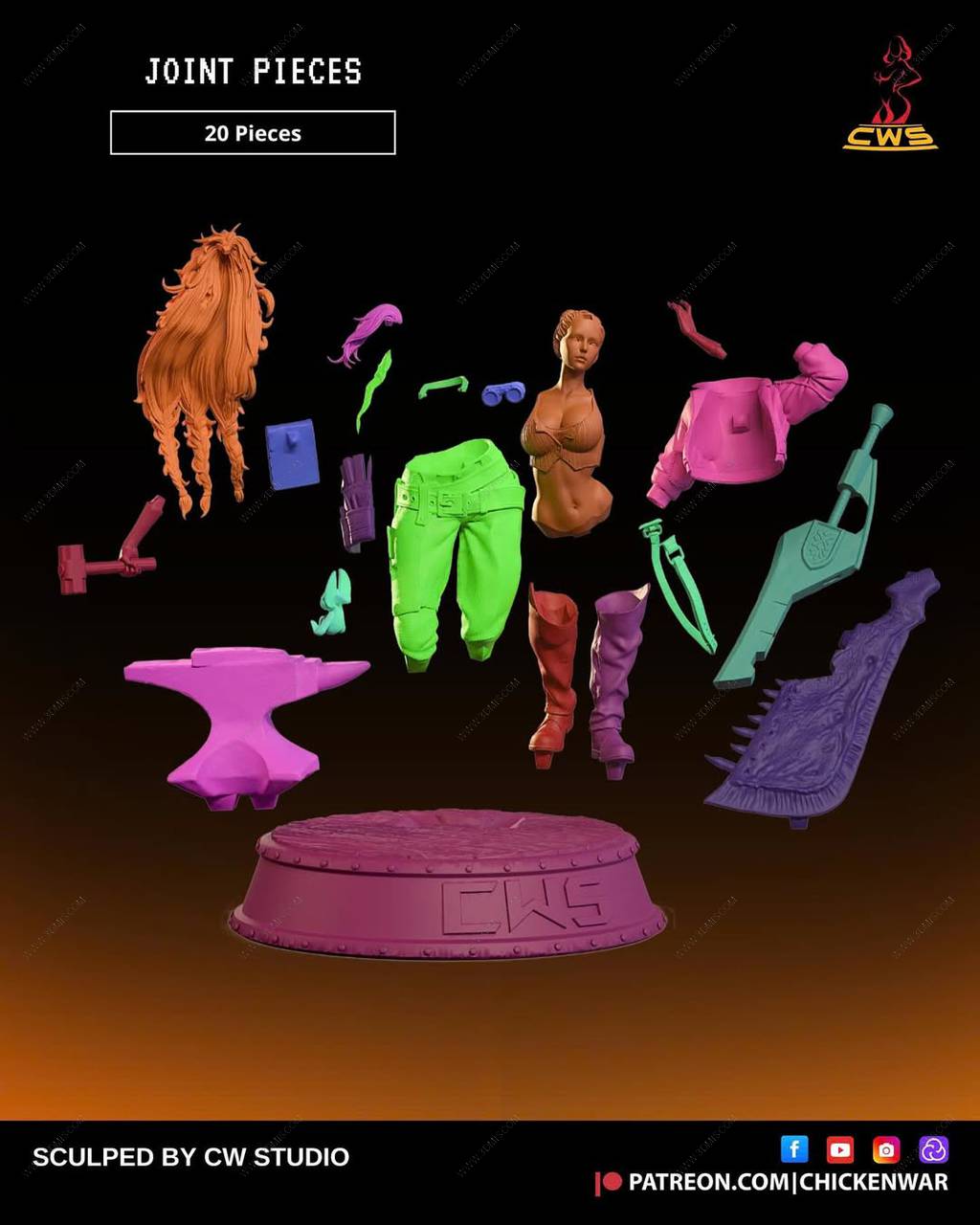 P站图纸印象馆 CW Studio 怪物猎人 杰玛 CW Studio 怪物猎人 杰玛