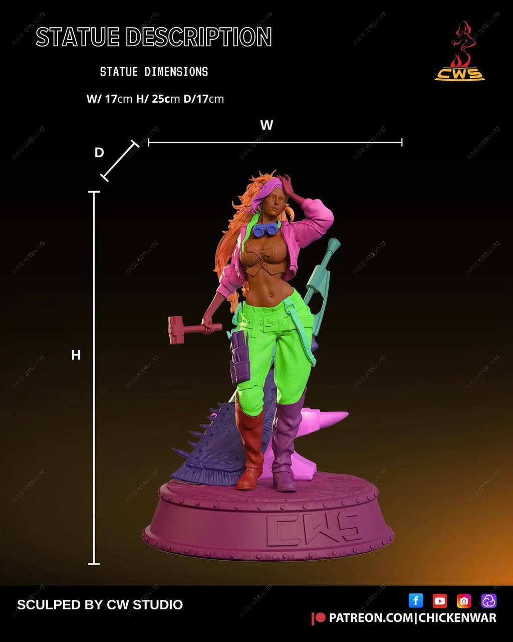 P站图纸印象馆 CW Studio 怪物猎人 杰玛 CW Studio 怪物猎人 杰玛