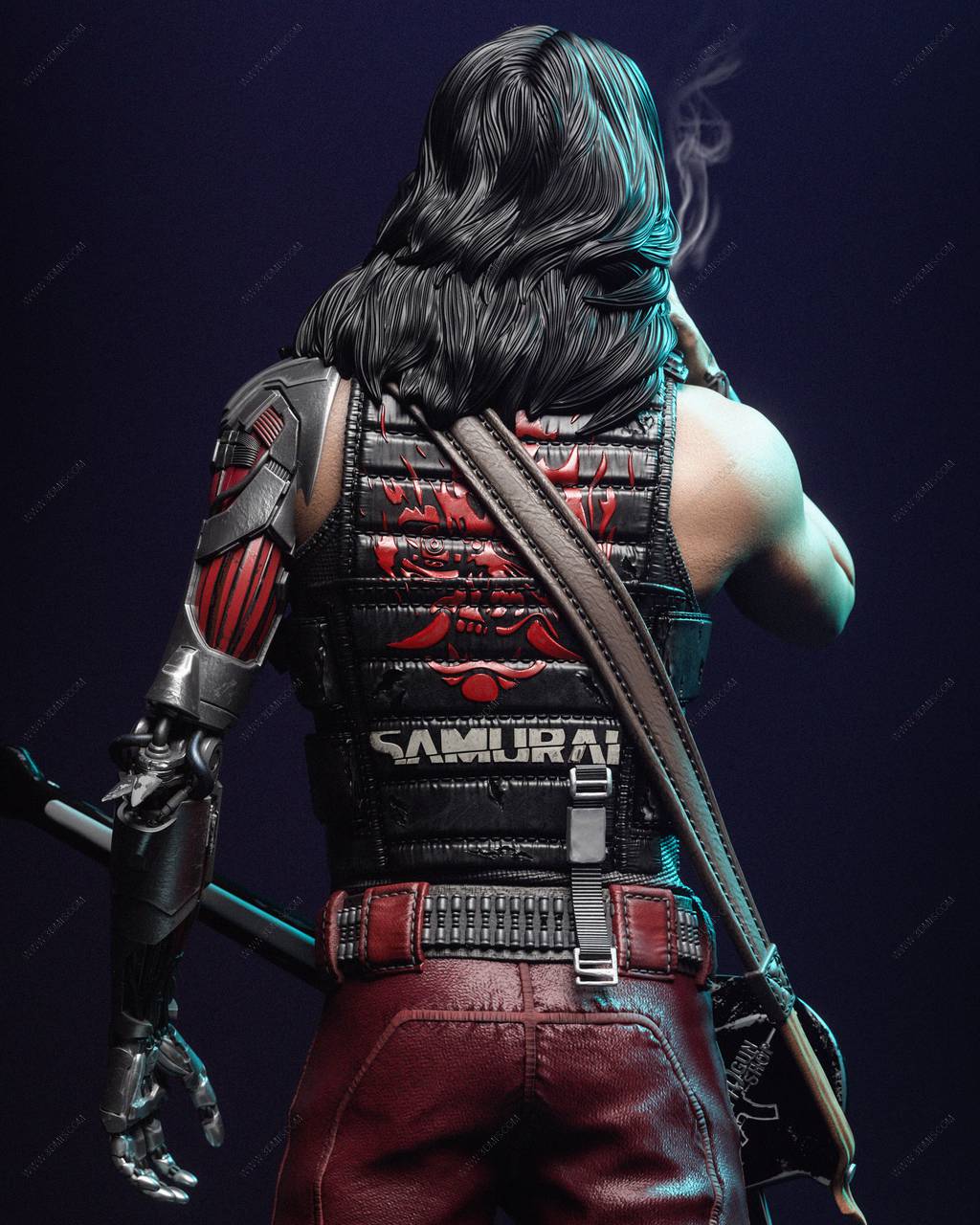 P站图纸印象馆 CA3D 赛博朋克 强尼·银手 CA3D 赛博朋克 强尼·银手