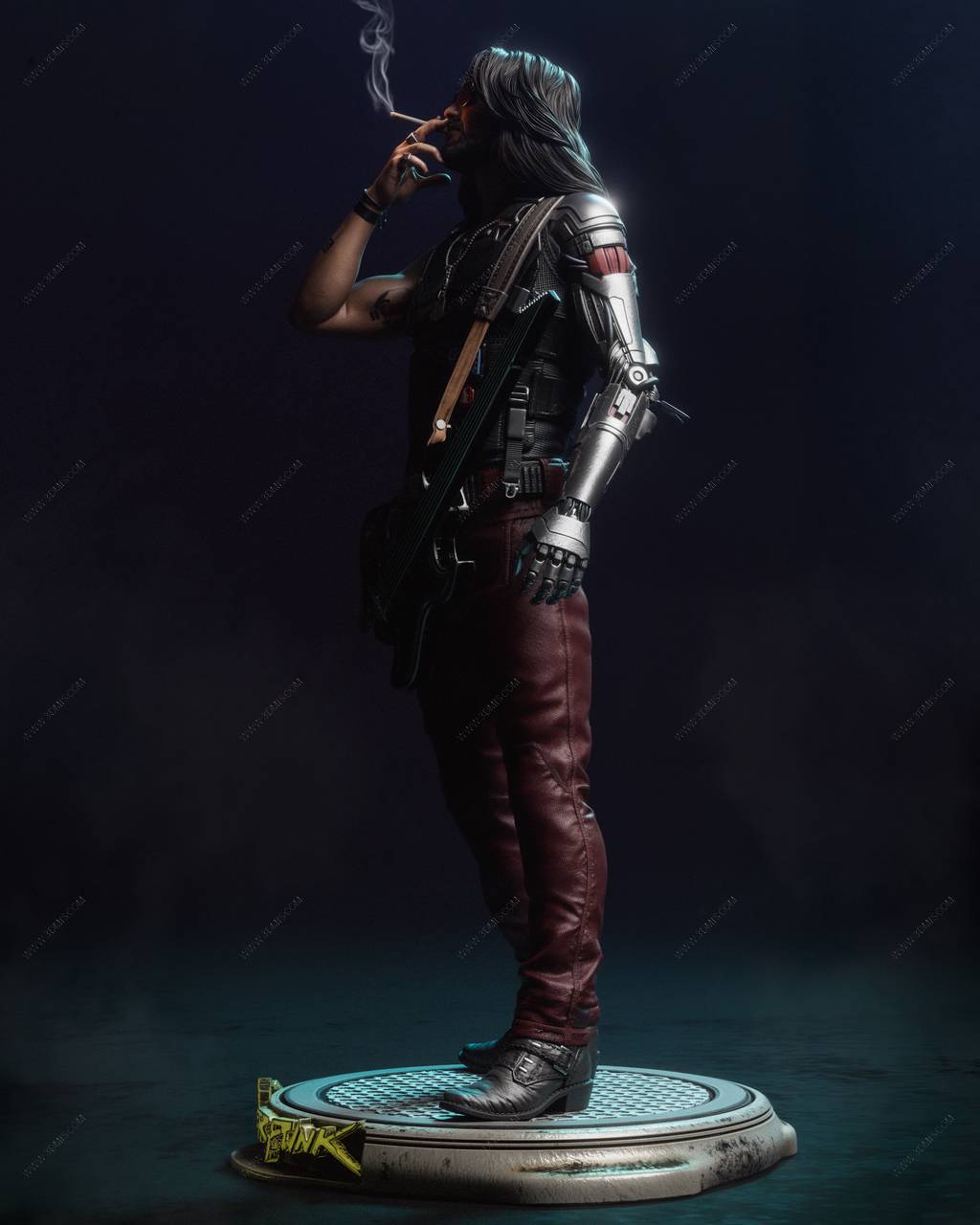 P站图纸印象馆 CA3D 赛博朋克 强尼·银手 CA3D 赛博朋克 强尼·银手