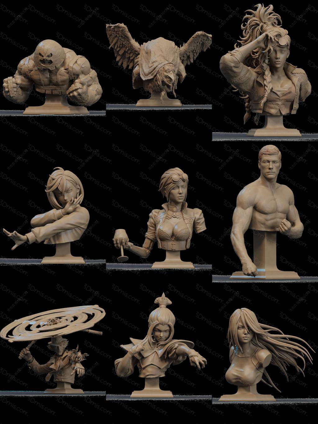 CA3D 2025年6月半身像合集