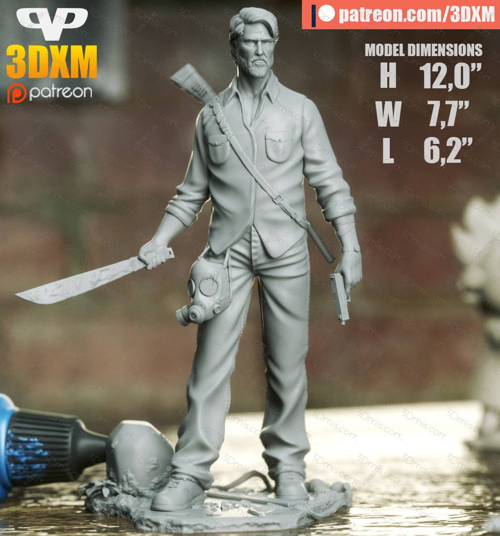 P站图纸印象馆 Chibi STL 最后生还者 乔尔 Chibi STL 最后生还者 乔尔