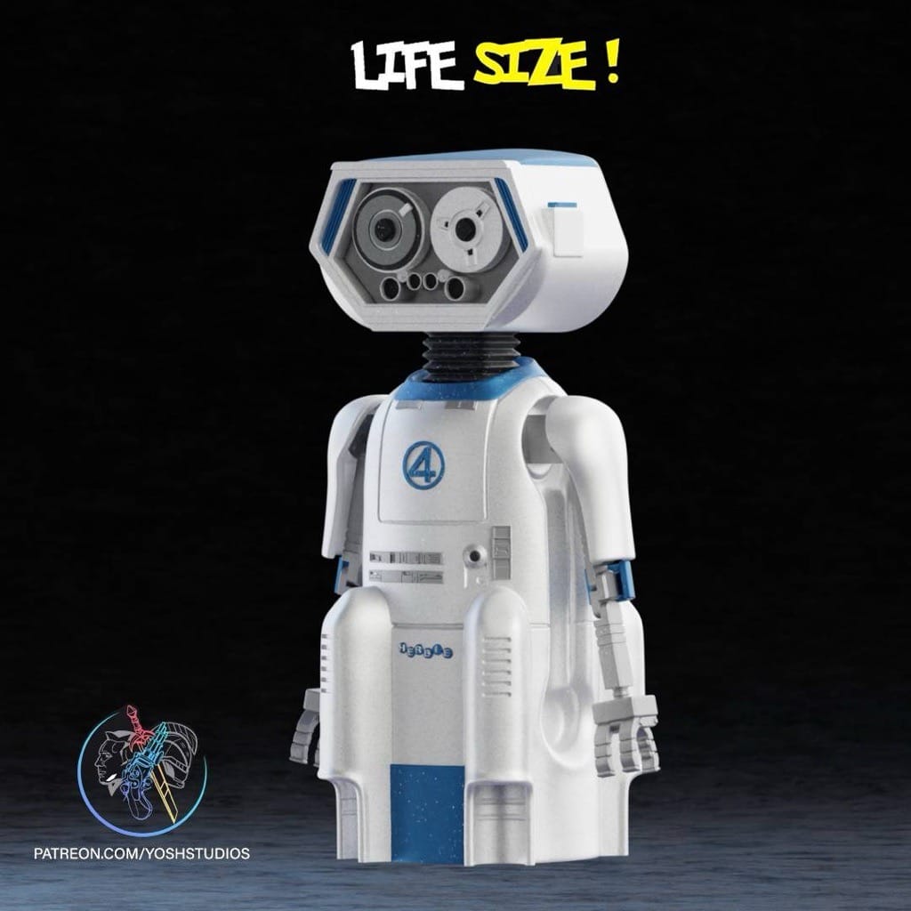 P站图纸印象馆 Yosh 漫威 神奇四侠 赫比机器人 Yosh 漫威 神奇四侠 赫比机器人